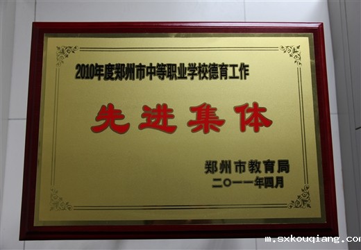 中等职业德育工作先进集体