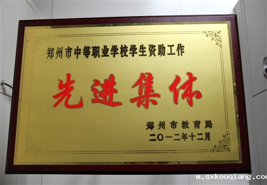 中等职业学校学生资助工作先进集体